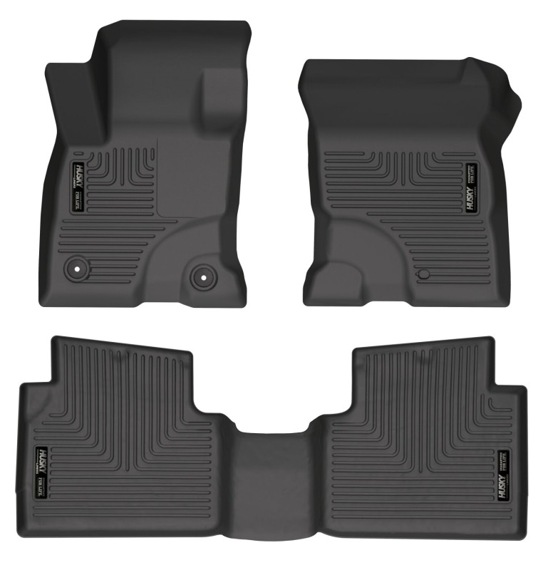 Ford Maverick Floor Mats - Front + Rear - Husky Liners - Weatherbeater - Black - 2022+ Ford Maverick Floor Mats - Front + Rear - Husky Liners - Weatherbeater - Black - 2022+